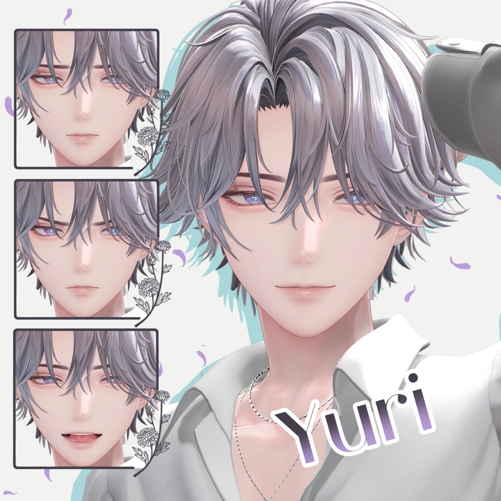 ✨アニメーション付き✨Petal Glow Eye Texture【12アバター対応】