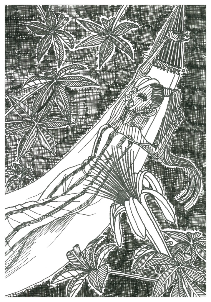 幽霊と花 パキラ