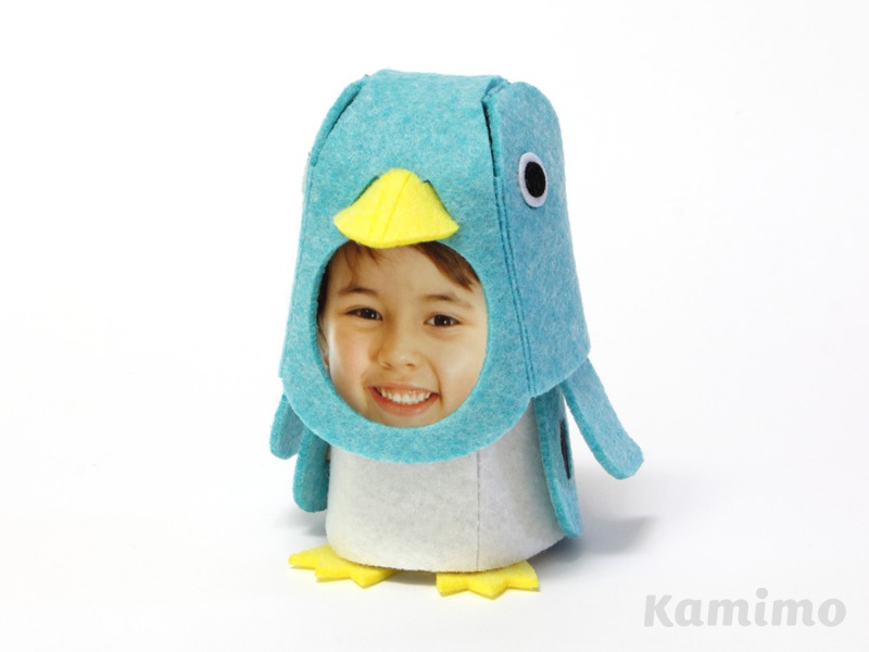 動物のフォトフレーム組み立てキット フェルトのキグルミ〜 ペンギン