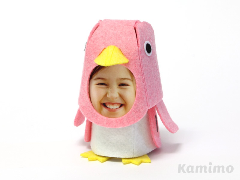 動物のフォトフレーム組み立てキット フェルトのキグルミ〜 ペンギン