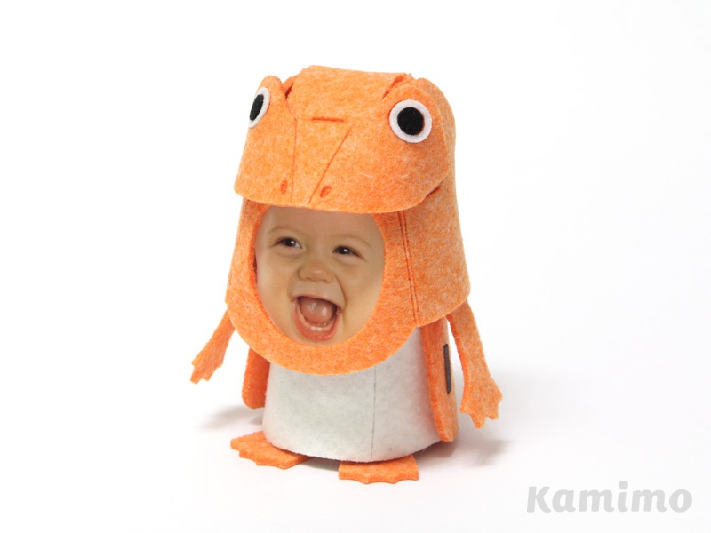 動物のフォトフレーム組み立てキット フェルトのキグルミ〜 カエル