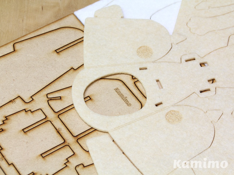 動物のフォトフレーム組み立てキット フェルトのキグルミ〜 ウサギ