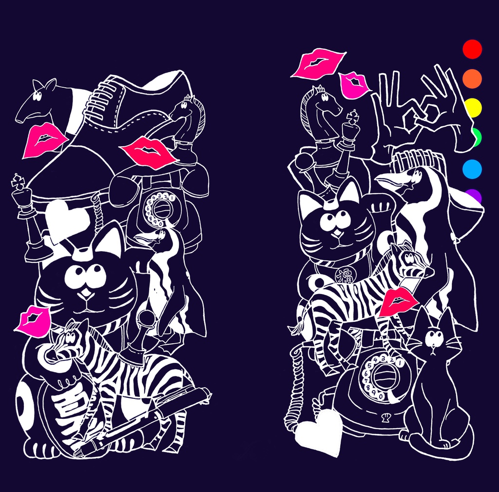 カラーフリーサイズスマホケース