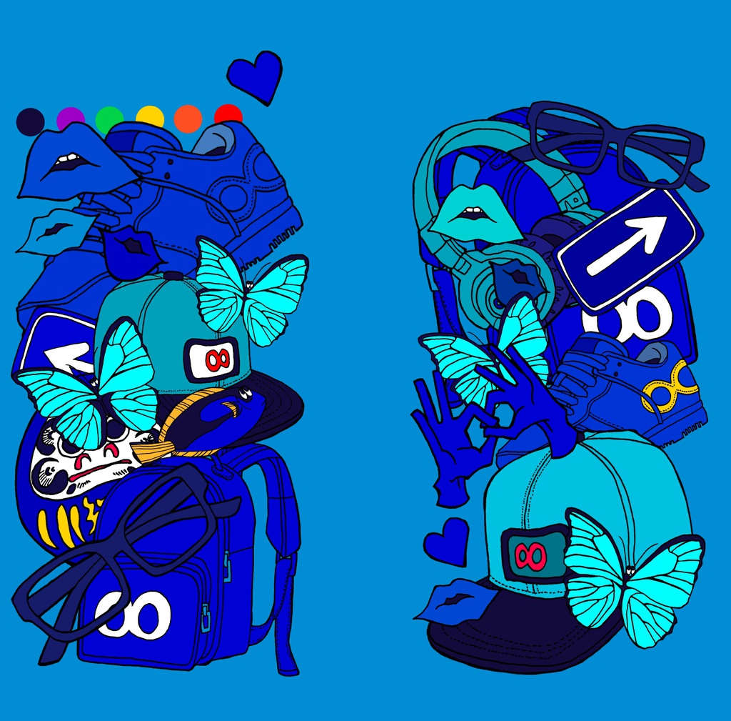 カラーフリーサイズスマホケース