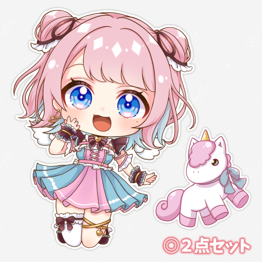 ★お誕生日記念グッズ★ゆんちむステッカーＢ