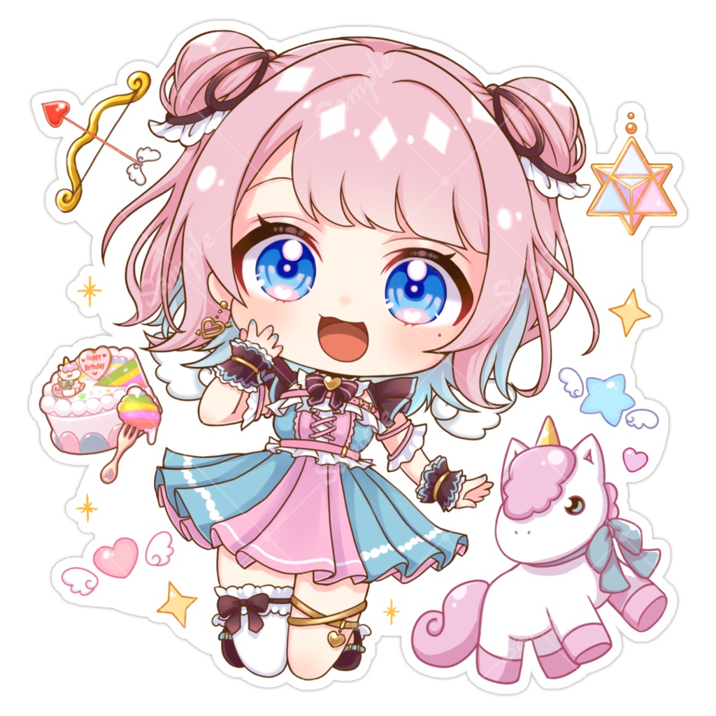 ★お誕生日記念グッズ★ゆんちむステッカー