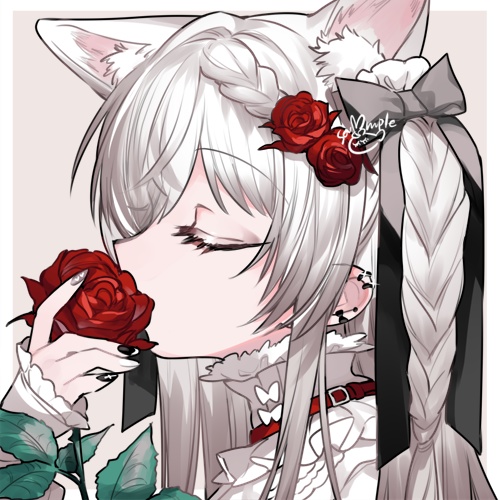 薔薇猫耳地雷ちゃんアイコン