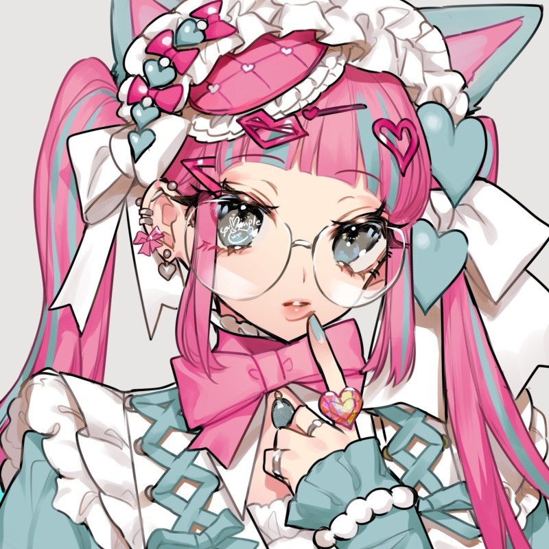 地雷猫耳ピンクちゃんアイコン