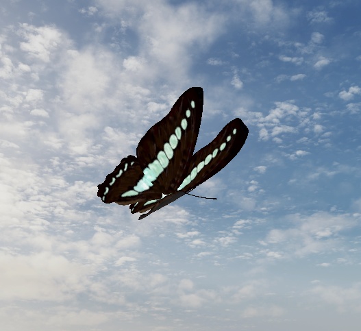 【蝶々パーティクル】アオスジアゲハ / Common Bluebottle