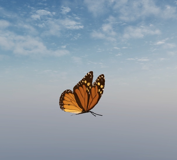 【蝶々パーティクル】オオカバマダラ / Monarch butterfly