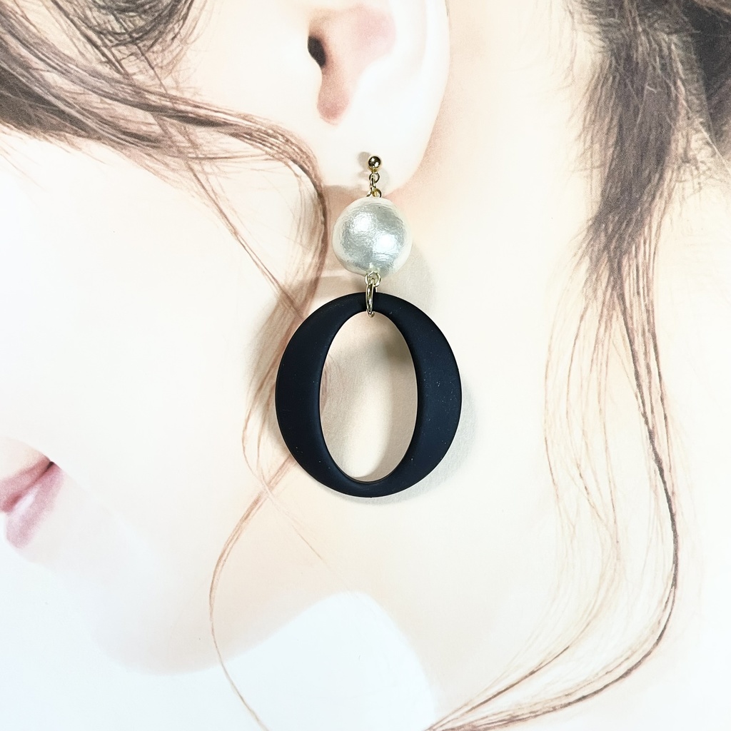 シャチモチーフピアス(イヤリング変更OK!)