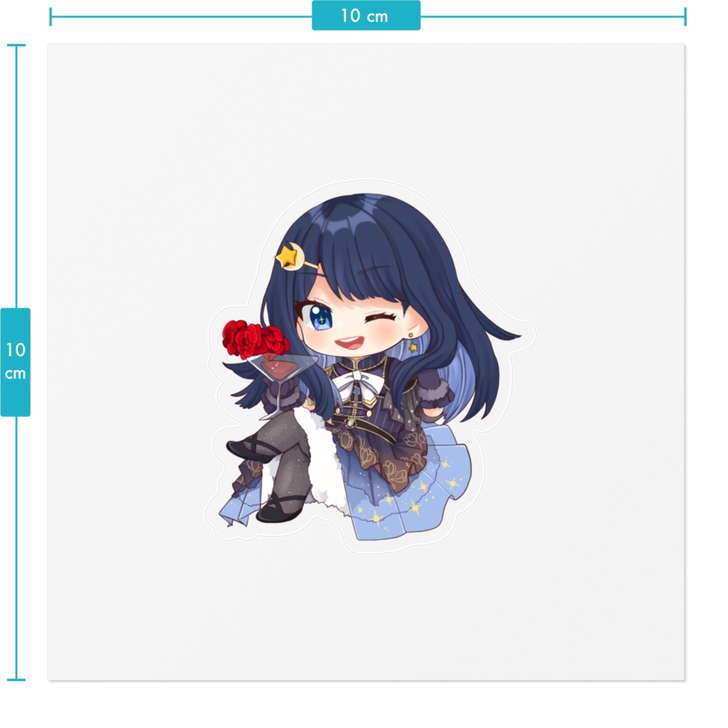 五月七日の空 夜空 ステッカー