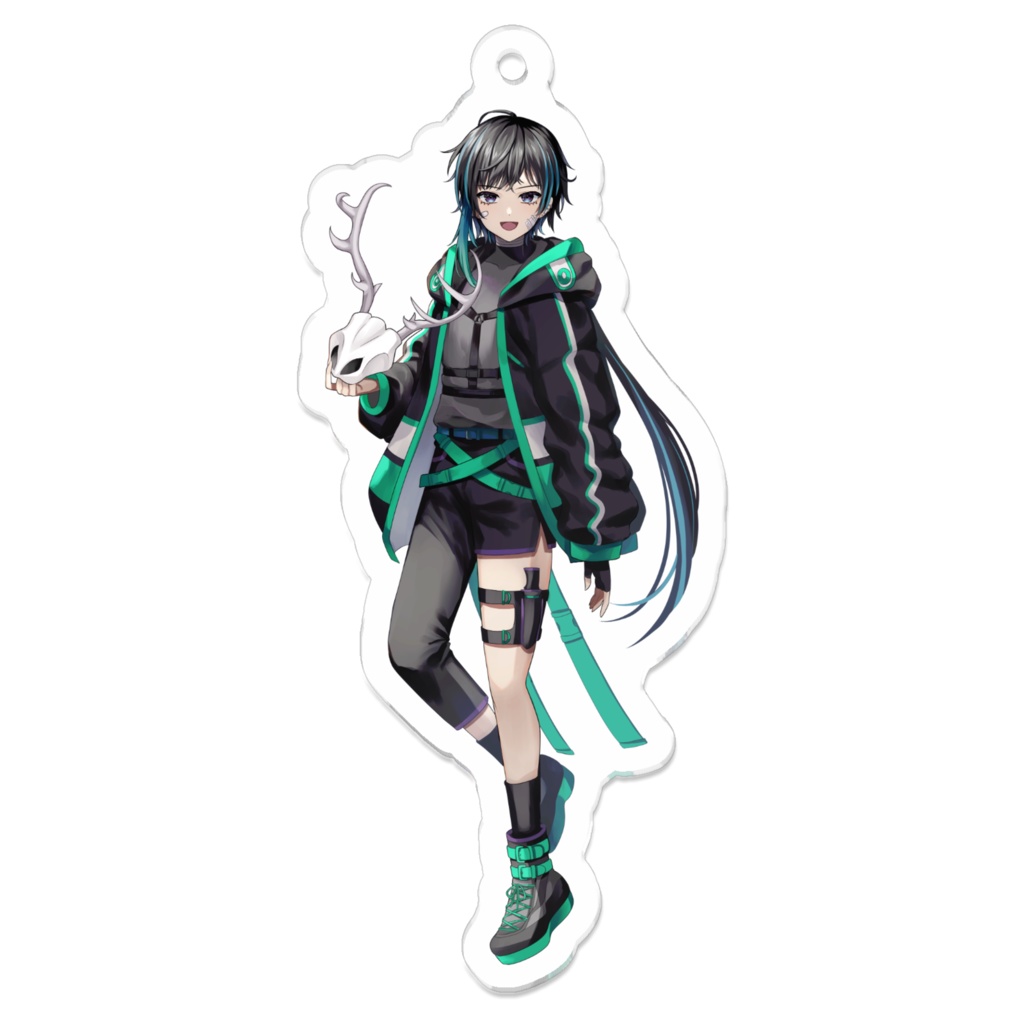 鹿狗 アクリルキーホルダー