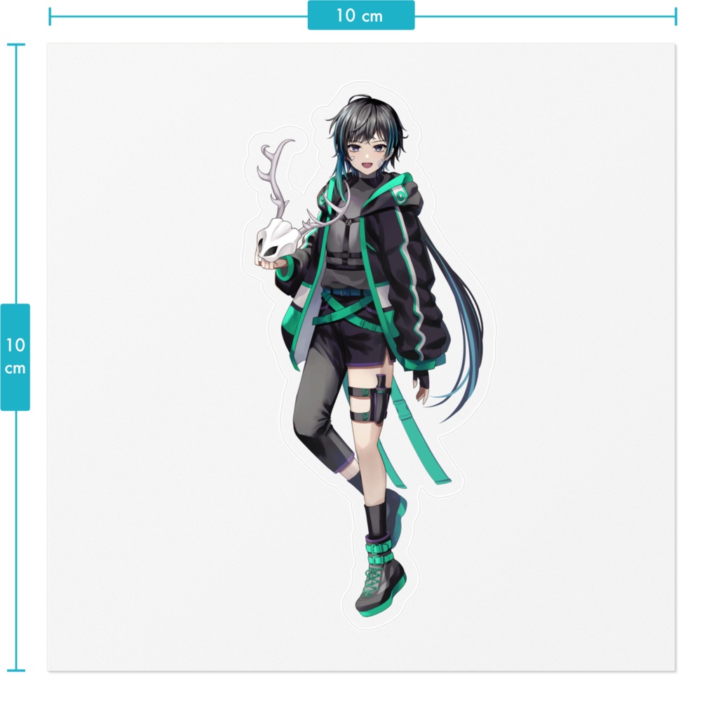 鹿狗 ステッカー