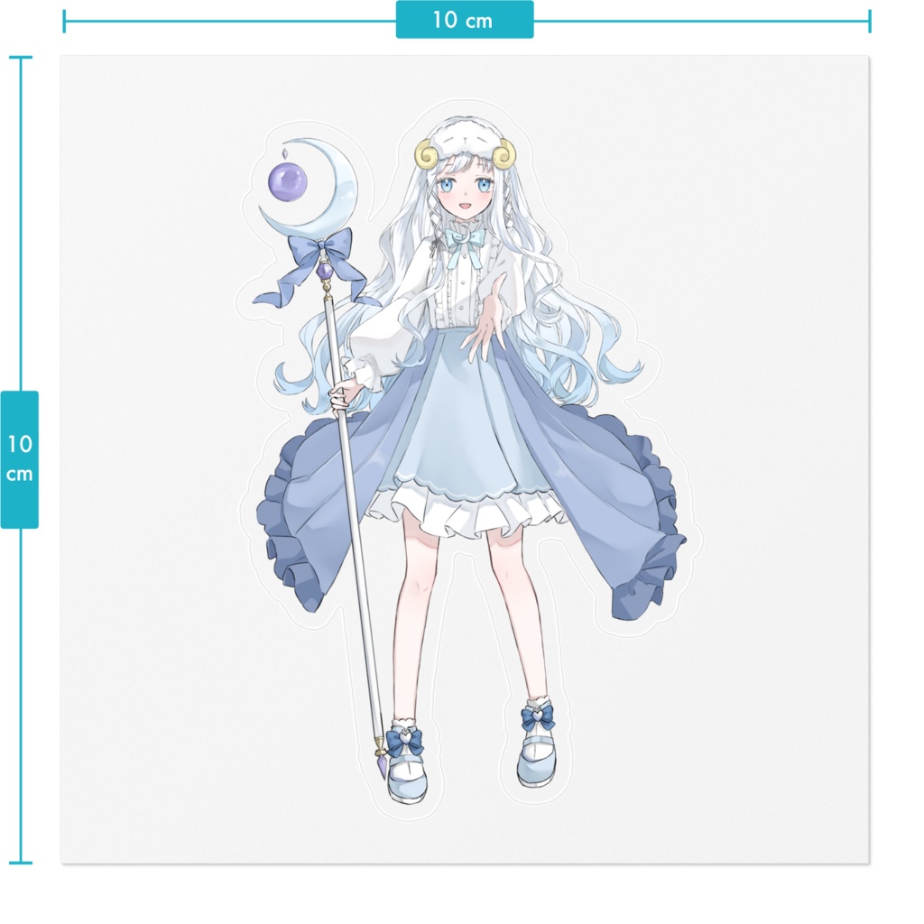 蒼月ふわ ステッカー