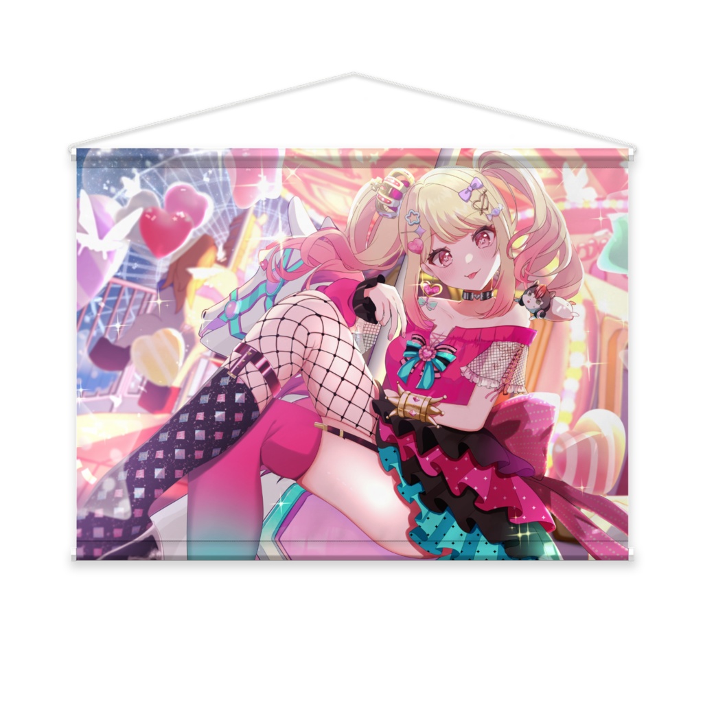 ひみつのえみる 誕生日記念タペストリー