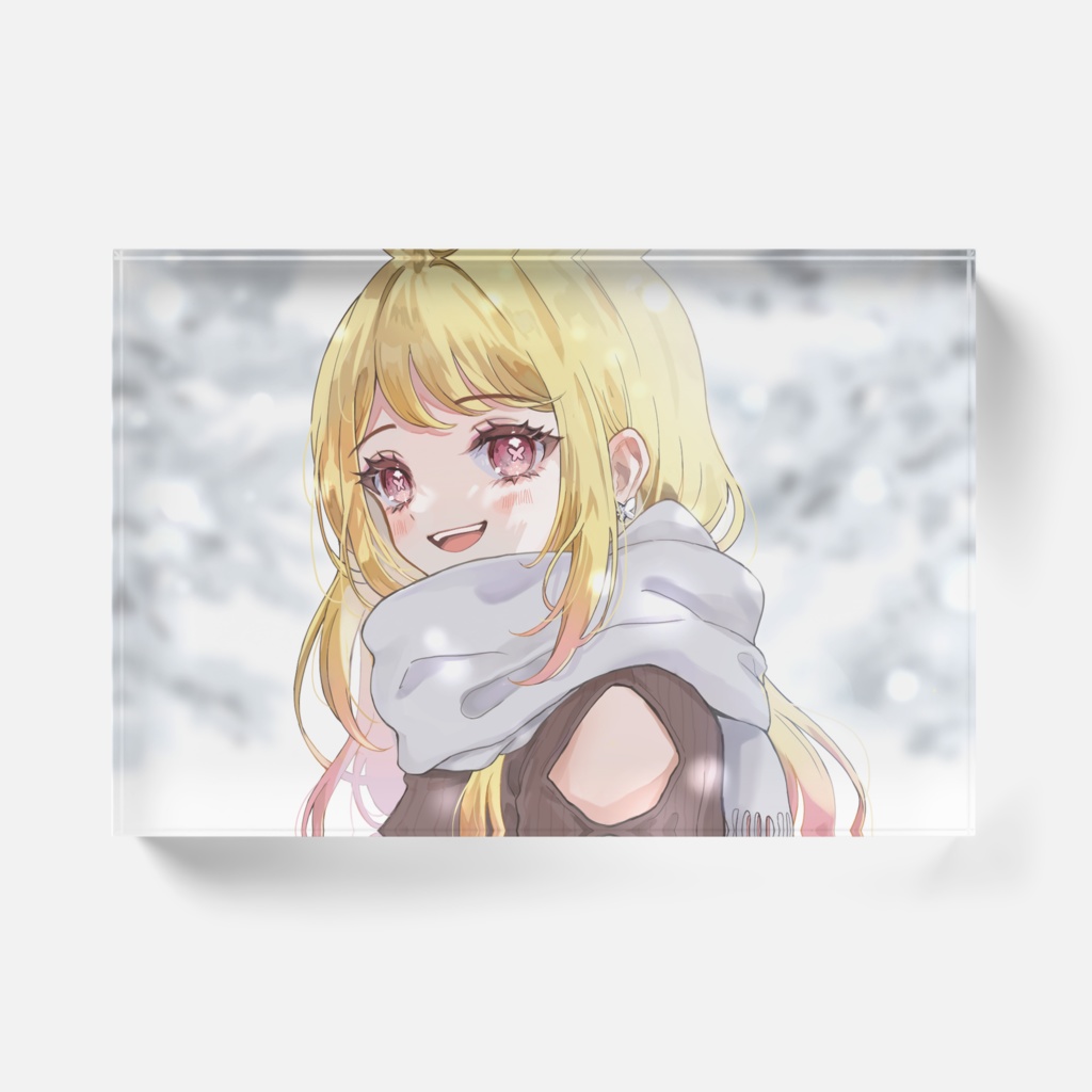 ひみつのえみる 3周年記念アクリルブロック