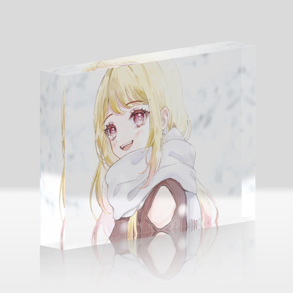 ひみつのえみる 3周年記念アクリルブロック