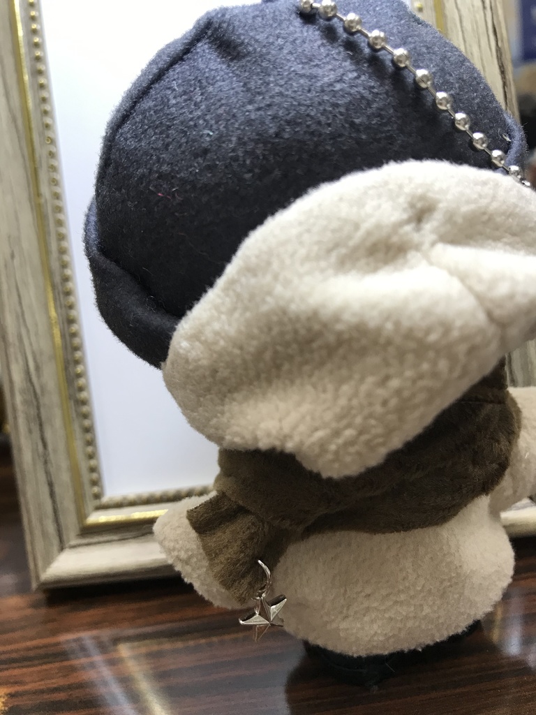 ぬい マフラー コーデュロイ