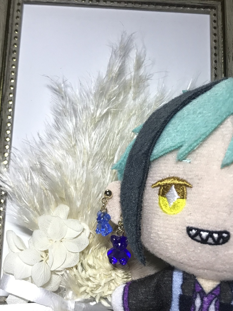 ぬいちゃんの非常食♡キャンディくまちゃんのカラフルピアス