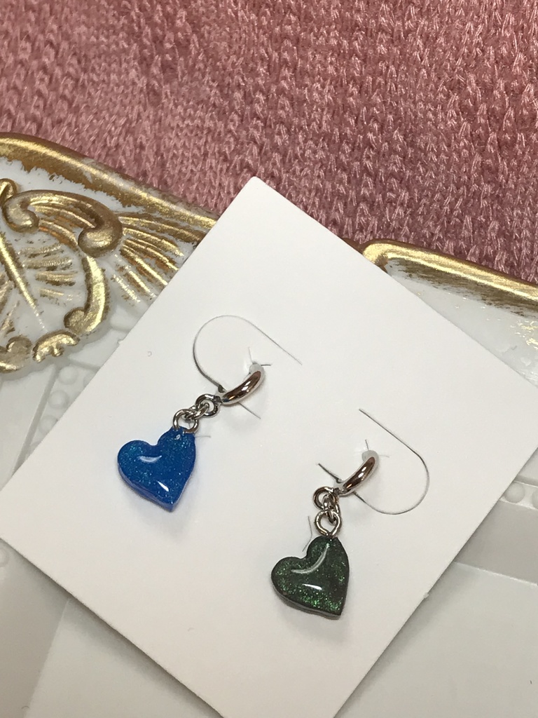 ぬい用ハートピアス&ノンホールピアス