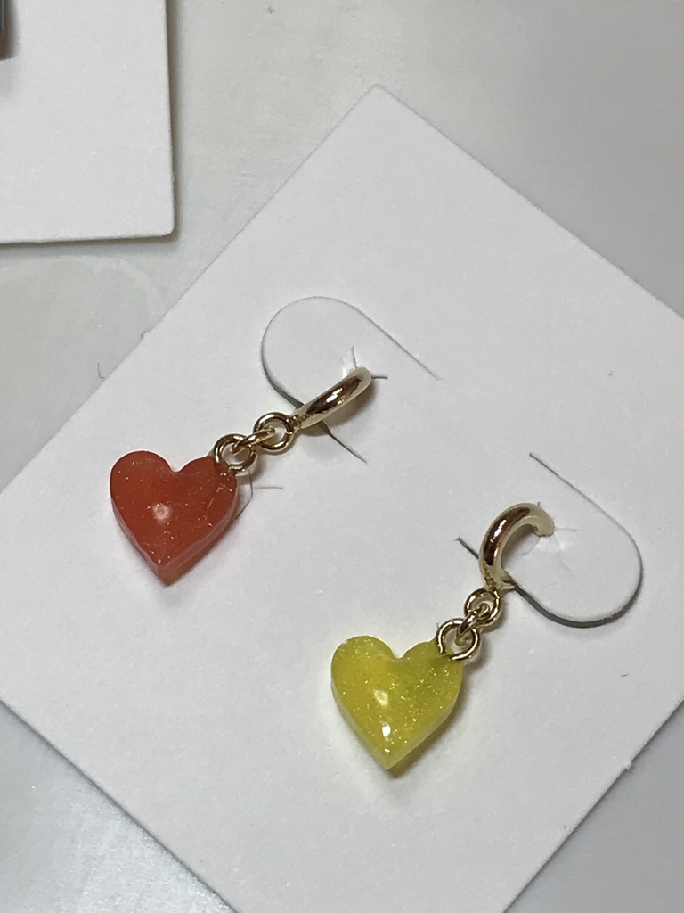 ぬい用ハートピアス&ノンホールピアス