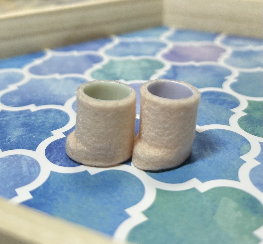 10cmぬい用 素足風お靴 ナチュラルカラー