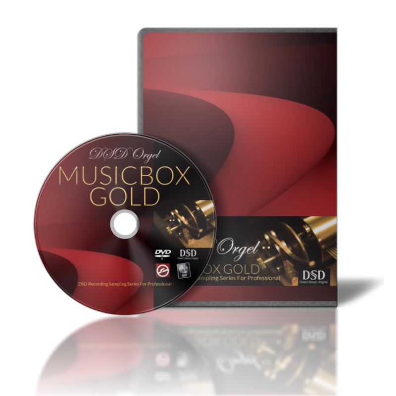 オルゴール音源Music Boxサンプルパック　『GOLD/ゴールド』日本製オルゴール　DTM用  KONTAKT/SOUNDFONT/WAV/EXS24/DSDIFF　 オルゴール音源　DVD-R　DSD録音　ハイレゾ音源　MUSICBOX