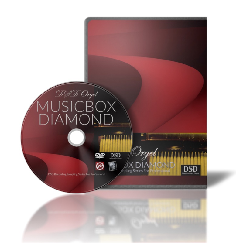 オルゴール音源Music Boxサンプルパック　『DIAMOND/ダイヤモンド』日本製オルゴール　DTM用  KONTAKT/SOUNDFONT/WAV/EXS24/DSDIFF　オルゴール音源　DVD-R　DSD録音　ハイレゾ音源