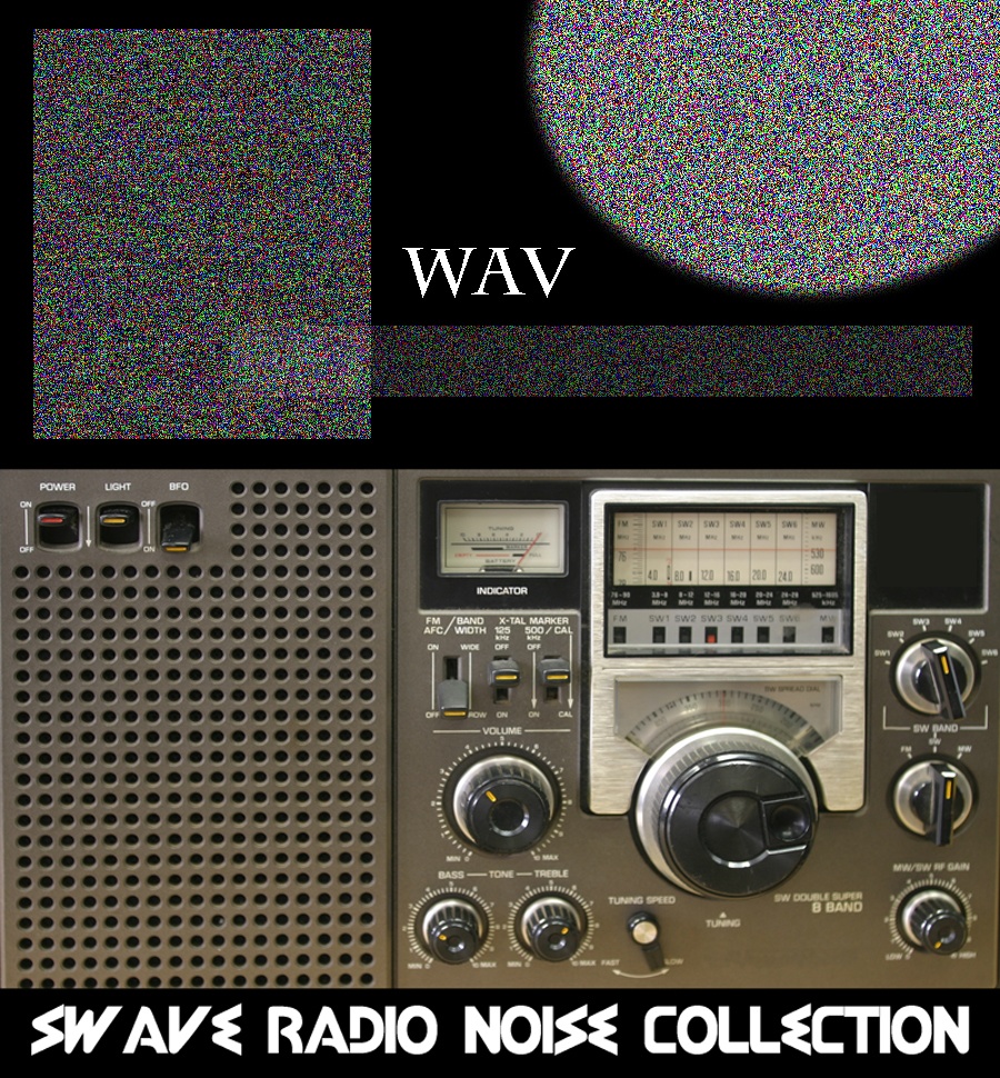 短波ラジオノイズ音源 サンプルパック『短波ラジオノイズコレクション』DTM作曲用効果音 NOISEMUSIC  WAVV