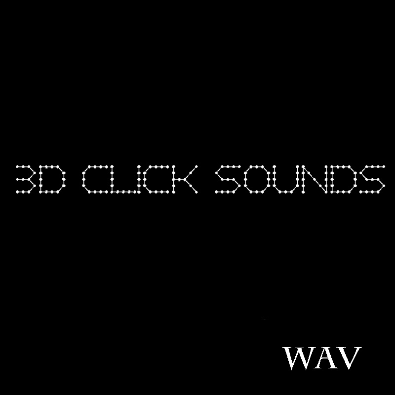クリック 音源 サンプルパック『3D立体音響バイノーラルのクリック音』 60WAV SET 音楽用効果音