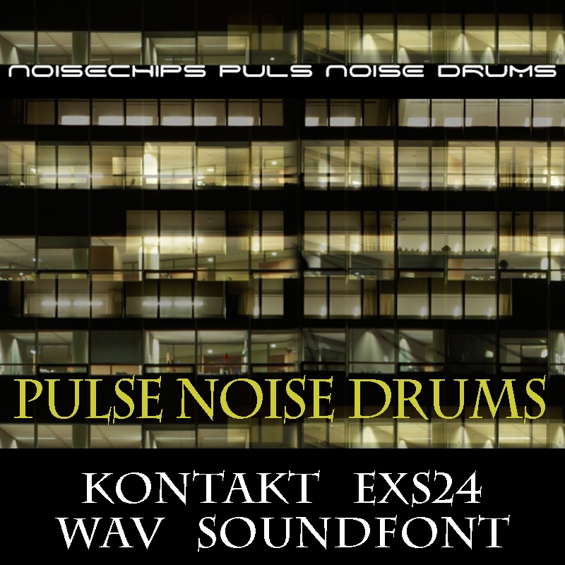 ドラム 音源 サンプルパック『パルスノイズ・ドラム』KONTAKT/SOUNDFONT/WAV/EXS24  DTM作曲用効果音