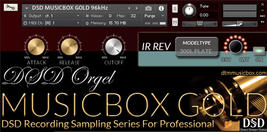 Gold ゴールド Dtm用 Kontakt オルゴール音源 ダウンロード Dsd録音 ハイレゾ音源 Musicbox Crazysound Booth