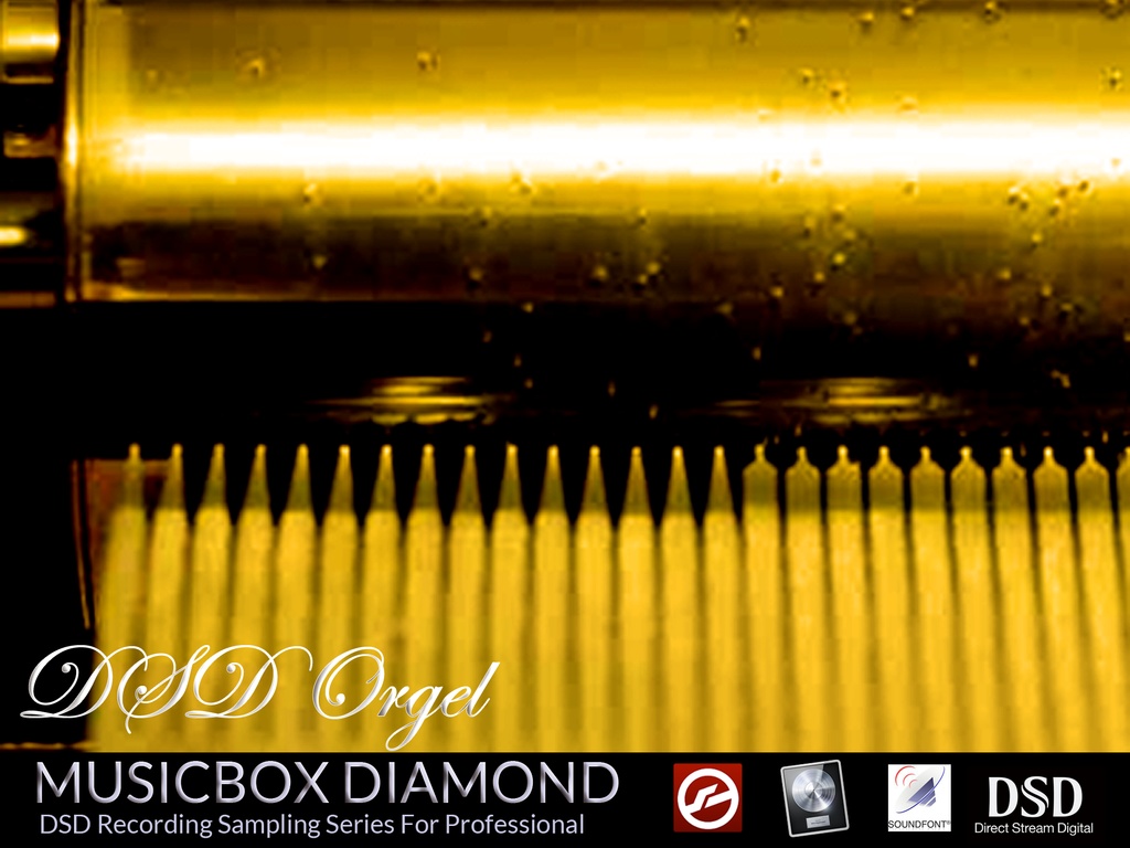 オルゴール音源Music Boxサンプルパック　『DIAMOND / ダイヤモンド』日本製オルゴール　DTM用 KONTAKT/SOUNDFONT/WAV/EXS24 オルゴール音源　MUSICBOX音源　DSD録音　ハイレゾ音源　ダウンロード