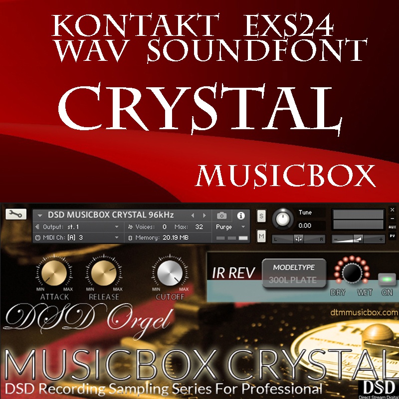 ◎売れてます◎スイス製『ELEGANT』&『CRYSTAL』プレミアム2セット オルゴール音源Music Boxサンプルパック DTM用オルゴール音源 MUSICBOX音源 KONTAKT/SOUNDFONT/WAV/EXS24音源 / DSD録音 / ハイレゾ