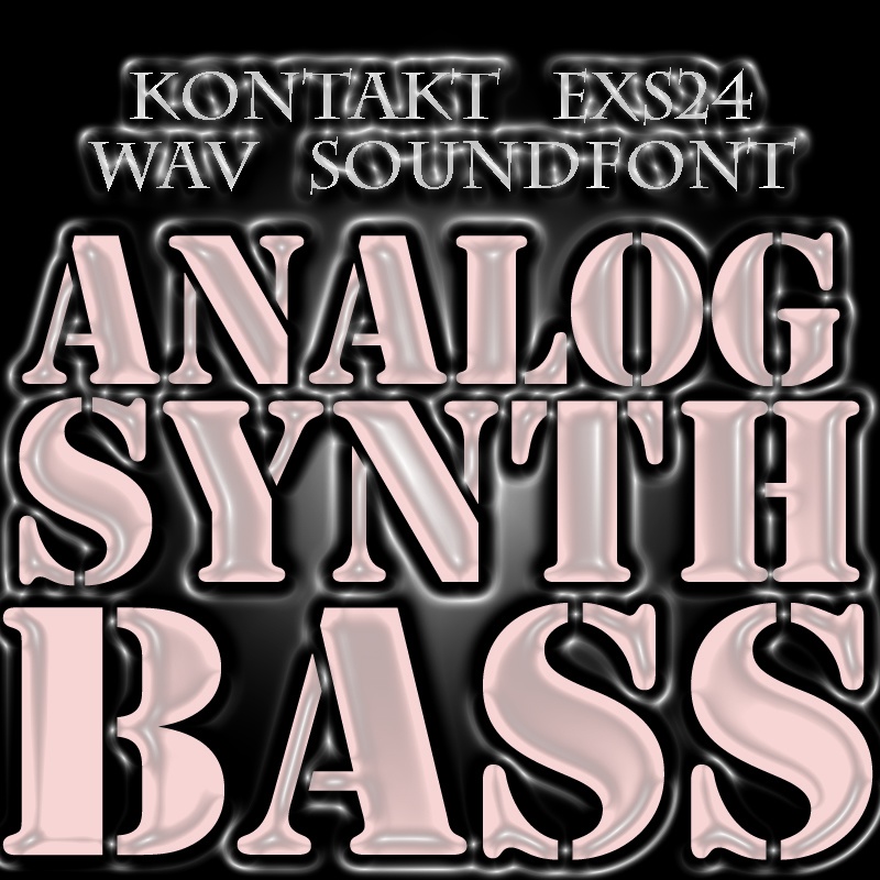 アナログシンセ ベース音源 サンプルパック 赤盤 Analog Synth Bass　　KONTAKT/SOUNDFONT/EXS24