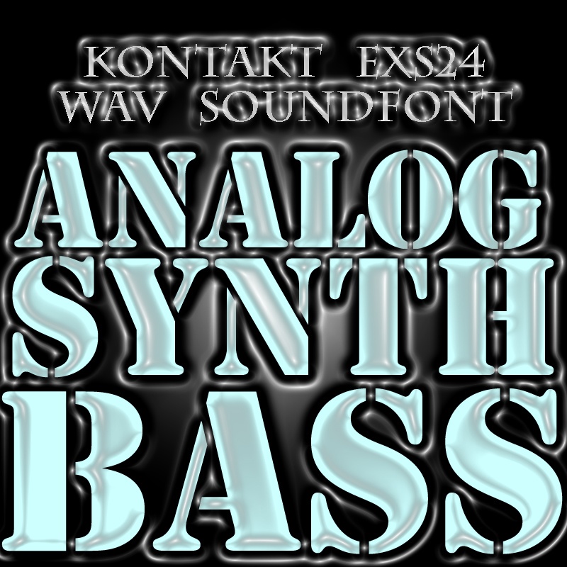 アナログシンセ ベース音源 サンプルパック 青盤 Analog Synth Bass　KONTAKT/SOUNDFONT/EXS24