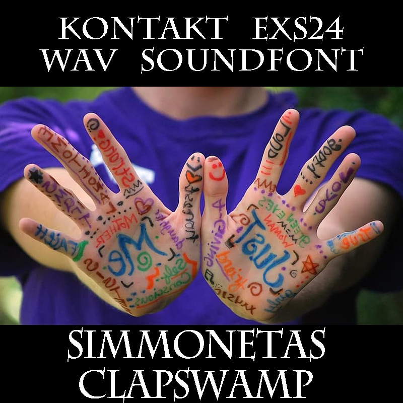 SIMMONETAS -CLAPSWAMP-　クラップ沼　Analog Synth clap machine　KONTAKT/SOUNDFONT/WAV/EXS24