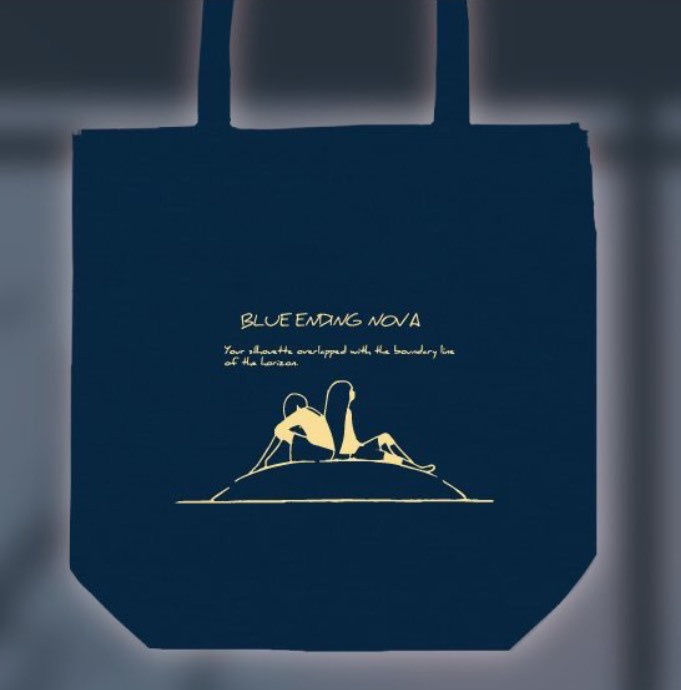 トートバッグ（ネイビー）「BLUE ENDING TOTE」