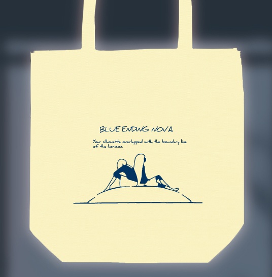 トートバッグ（ナチュラル）「BLUE ENDING TOTE」