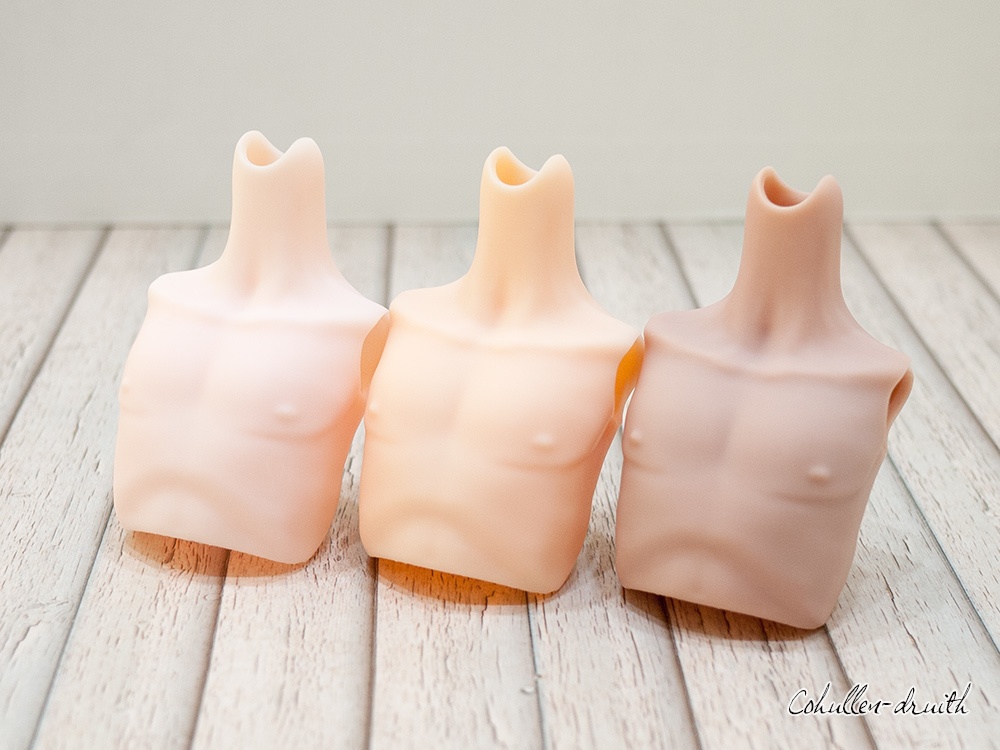 43cmドール用 おとこのこ胸パーツ