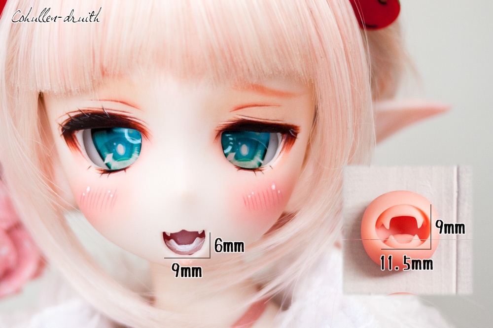 [セール]40-60cmドール用　どのくち(口パーツ)