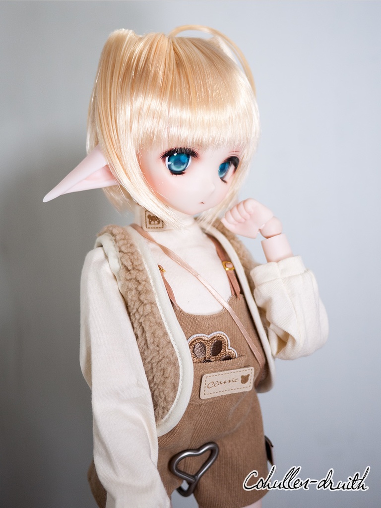 40-60cmドール用 エルフ耳パーツ もちたれVer.