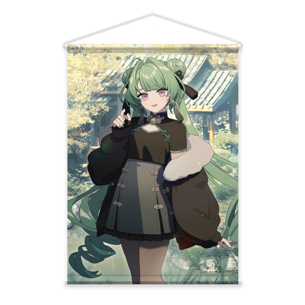 千草透花1周年記念グッズ(アクリルブロック,缶バッチ,アクリルフィギュア)