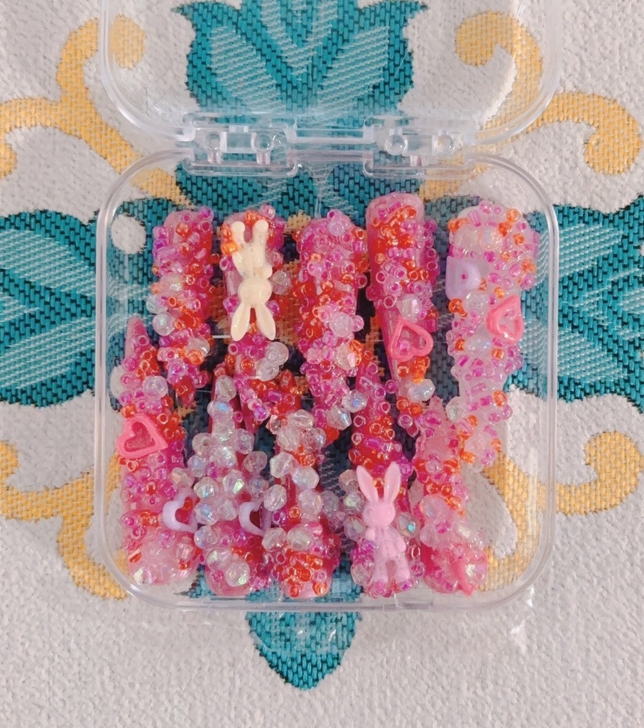 ロングネイルチップ【キャンディ】