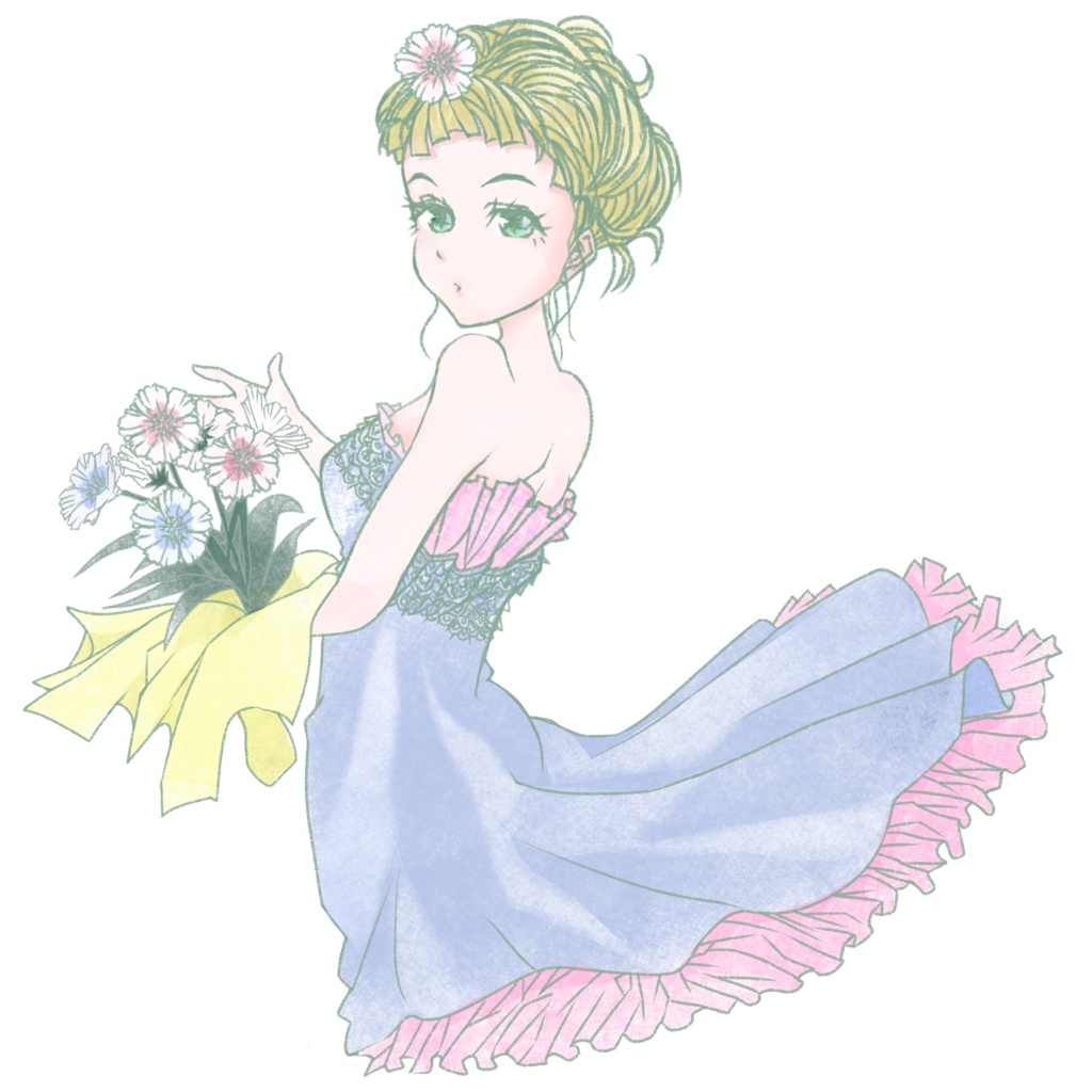 Flower lady キーホルダー