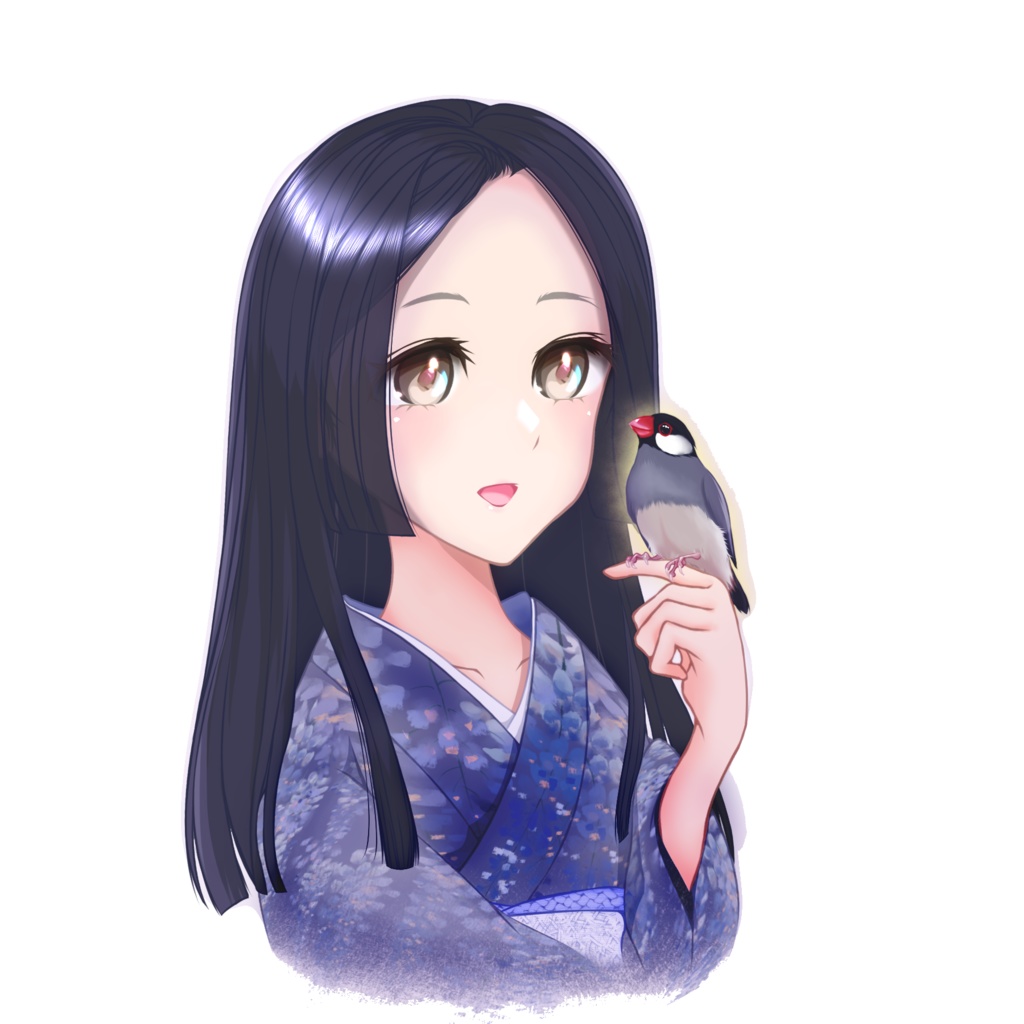 愛しい文鳥 キーホルダー