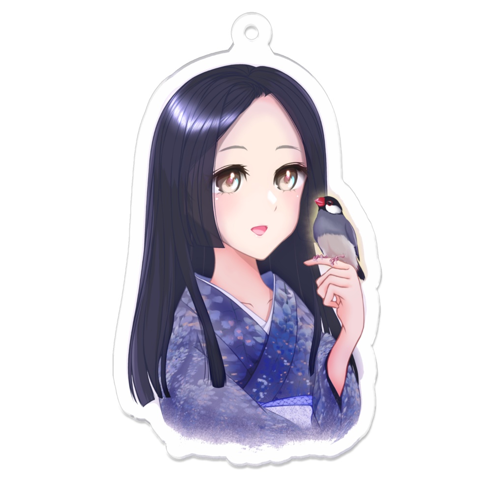 愛しい文鳥 キーホルダー