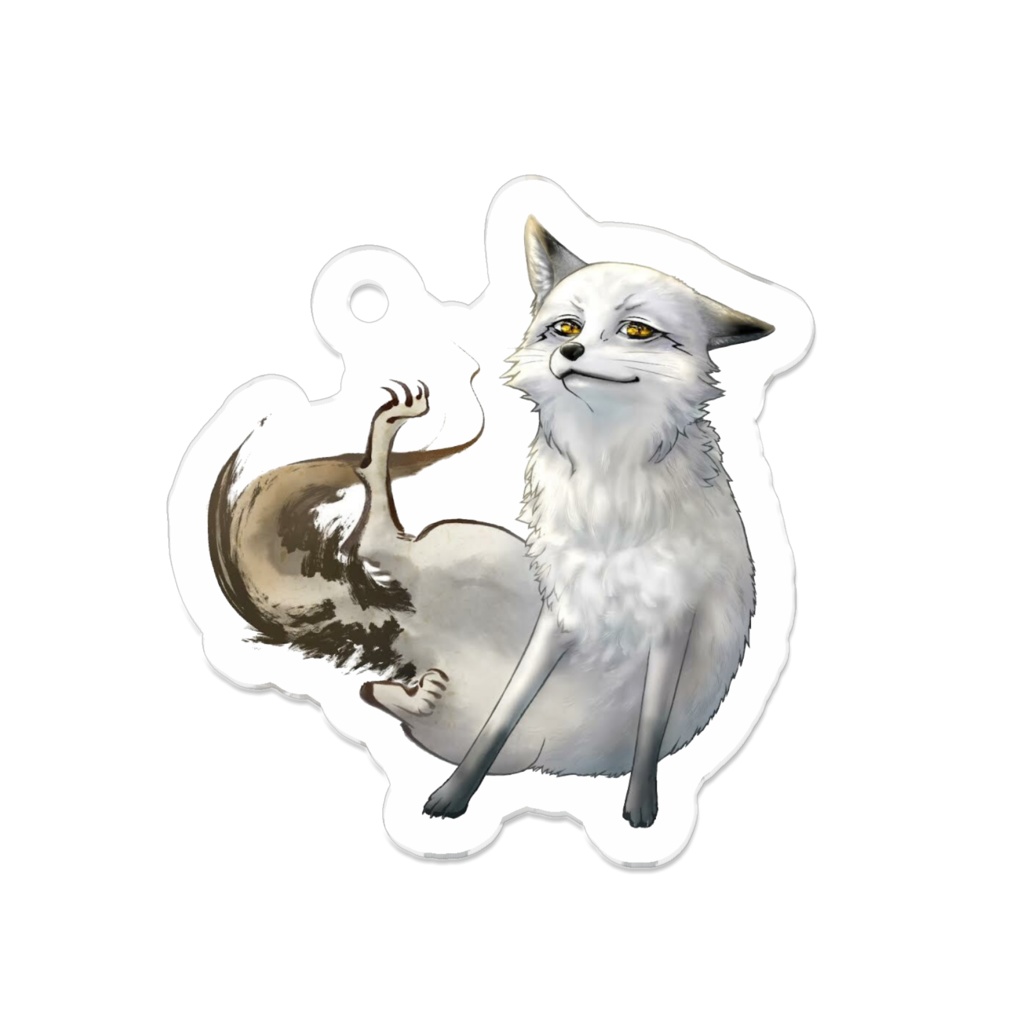 コーティング野狐やこアクリルキーホルダー