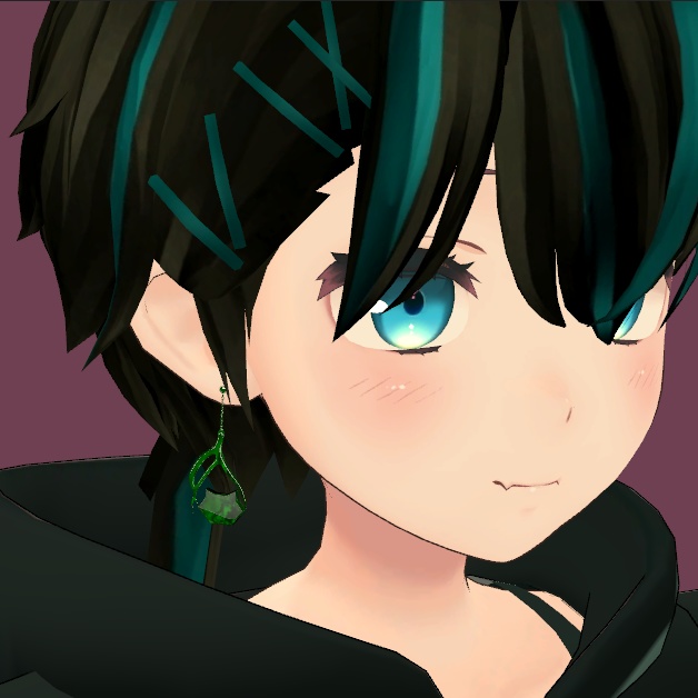 【無料】キャットイヤリング 【VRChat想定】